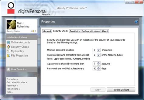digitalpersona personal 4.0|DigitalPersona Personal 4.0 .